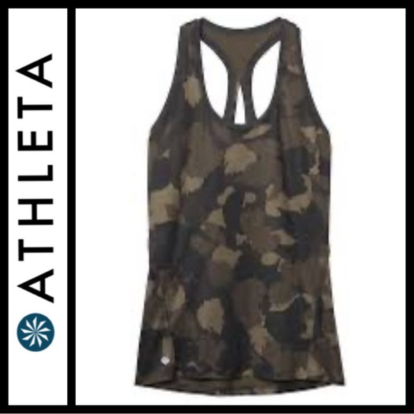NWOT Athleta Limitless Keyhole Camo Tank - Picture 4 of 7